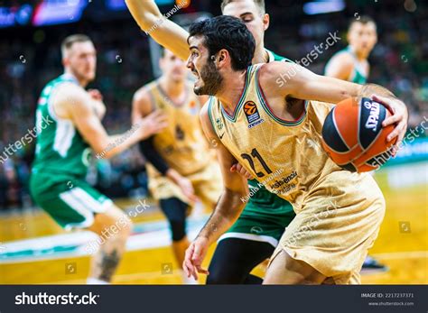 Kaunas Lithuania Basketball Team Zalgiris Stock Photo