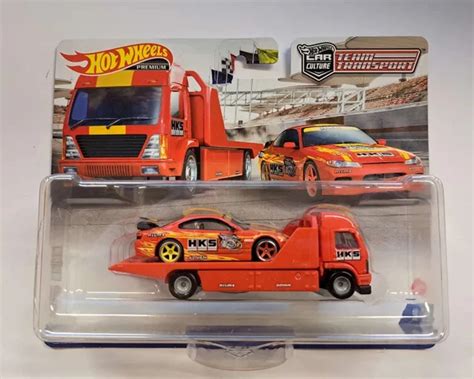 HOT WHEELS TEAM TRANSPORT NISSAN SILVIA S AERO LIFT HCR SPLIT PicClick UK