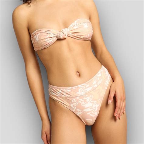 Brand Nude Lucy Style Blair Knot Front Bikini Top Depop