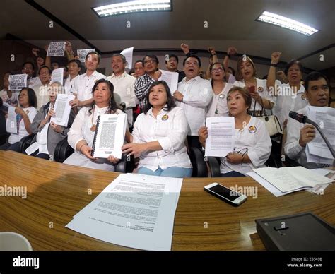 Quezon City The Philippines 21st July 2014 Leaders Of Various