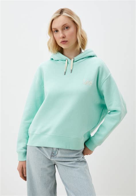 Худи Lee RELAXED, цвет: бирюзовый, RTLADN299901 — купить в интернет ...