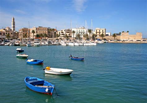 Panorama of Bari Old Town, Puglia Stock Photo - Image of people ...