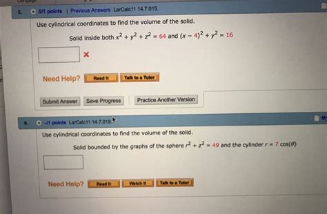 Solved Points Previous Answers Larcalc Chegg