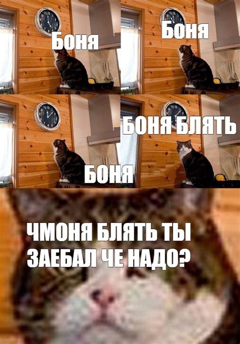 Сomics meme: "Боня Боня БОНЯ БЛЯТЬ БОНЯ ЧМОНЯ БЛЯТЬ ТЫ ЗАЕБАЛ ЧЕ НАДО ...