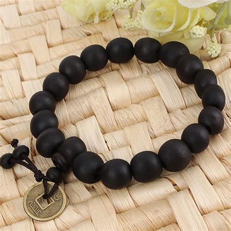 Buddhist Tibetan Decor Prayer Beads Bracelet Bangle Men Jewelry