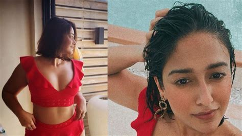 Ileana D Cruz Flaunts Her Curves In Red Hot Bikini Speaks About Body Positivity See Pics