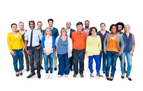 Grupo de personas diversas parados juntos | Foto Premium