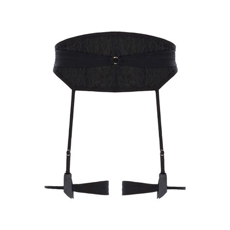 Valnue Lingerie Margaret Lace Corset Garter Belt In Black Lyst Uk