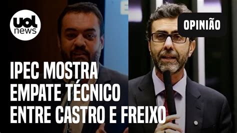 Pesquisa Ipec no RJ tem empate técnico entre Castro 21 e Freixo 17