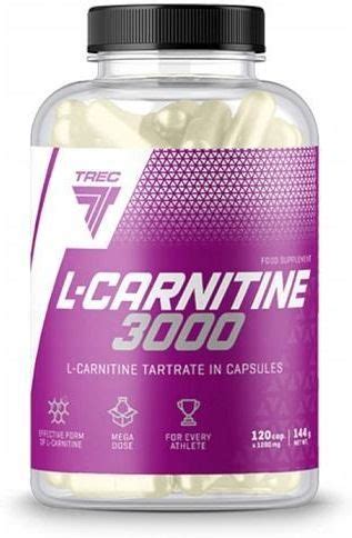 Trec L Carnitine 3000 60Caps Karnityna Spalacz Tłuszczu Wspiera