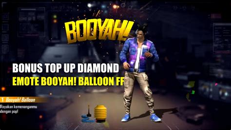 Ada Gratis Emote Booyah Balloon FF Di Event Bonus Top Up SPIN