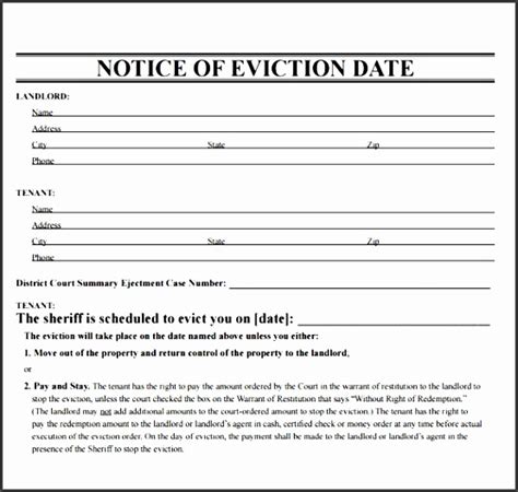 7 Day Eviction Notice Template Chart Designs Template Images And Photos Finder