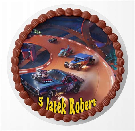 Op Atek Na Tort Cm Hot Wheels Wzory Gratis Oficjalne Archiwum Allegro