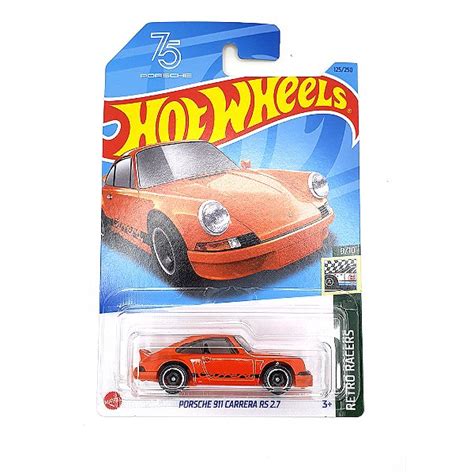 Hot Wheels Porsche 911 Carrera RS 2 7 Laranja Mini Hunts