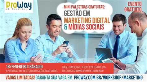 Mini Palestras Gratuitas Gestão Em Marketing Digital E Mídias Sociais