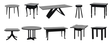image  single tables piece   interior  vector art