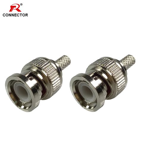 Aliexpress Buy Pc Bnc Male Crimp Plug For Rg Rg Rg Coaxial