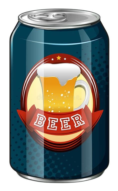 Clip art beer can stock vector. Illustration of artistic - 21383773