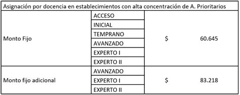 Valores De Brp Y Asignaciones De La Carrera Docente Cpeip