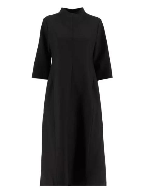 Fabiana Filippi Black Midi Dress Black | Kleider