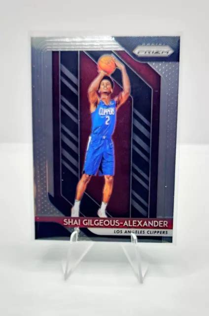 2018 19 PANINI PRIZM 184 Shai Gilgeous Alexander Rookie Rc Clippers