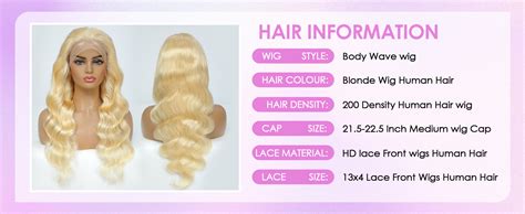 Amazon Blonde Wig Human Hair 13X4 613 Lace Front Wig Human Hair