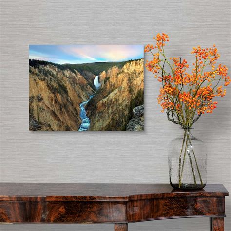 Lower Yellowstone Falls Yellowstone National Park Wyoming Wall Art