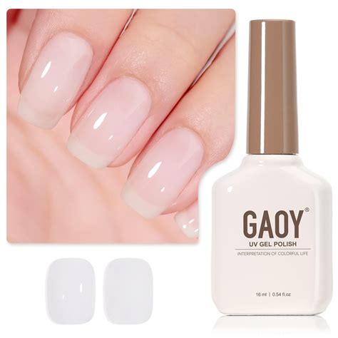 Esmalte De Uñas En Gel Gaoy Milky White Ml Nude Color Soak Off Venta Internacional