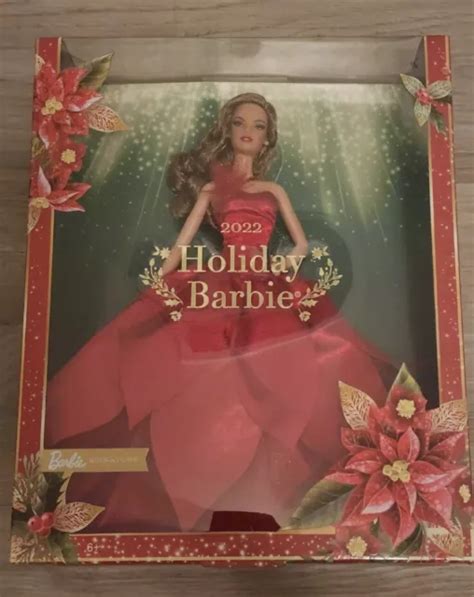 Barbie Doll Signature Holiday Collectible Doll With Brunette Hair Nib Picclick Uk