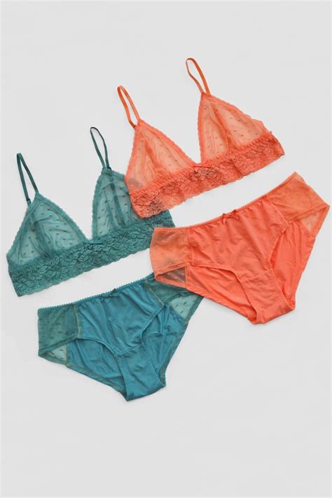 Dot Mesh And Lace Lingerie Set Gem