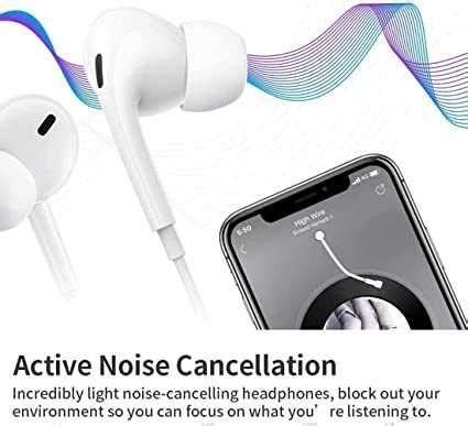 Наушники Lightning Проводные IPhone с Шумоизоляцие Handsfree Гарнитура ...