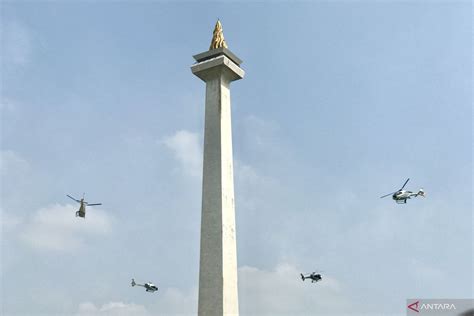 HUT Ke 78 TNI Di Monas Jadi Ajang Unjuk Kekuatan Pasukan Dan Alutsista