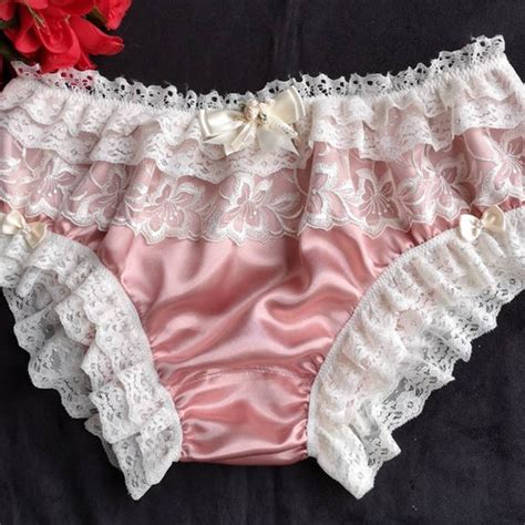 BLUSH Satin Bikini Sissy Panties Vintage Style Ultra Feminine Etsy