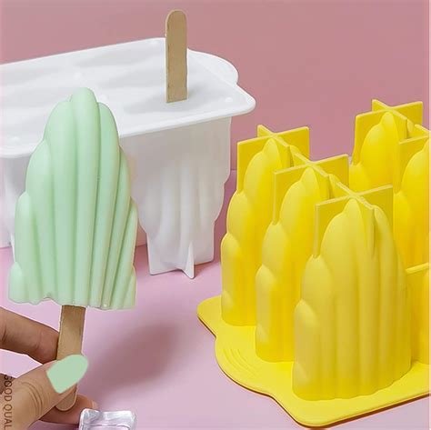 Cuaibb Moldes De Silicona Para Paletas De Hielo Moldes De Paletas