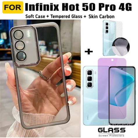 Para Infinix Hot Pro Capa De Telefone De Silicone Prova De Choque C Mera Protetora Em