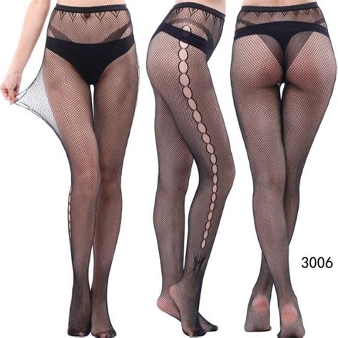 Collants En Maille Pour Femmes Sous V Tements Sexy R Sille Toile Araign E Noire Lingerie