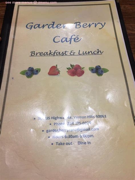 Online Menu Of Garden Berry Cafe Restaurant Vernon Hills Illinois