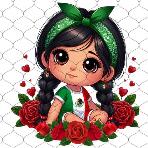 Super Cute Chibi Mexican Girl Clipart Png Latina Princess Clipart Hispanic Girl Png Chibi