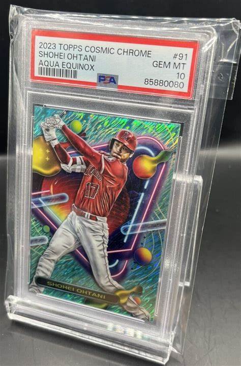 Topps Cosmic Chrome Aqua Equinox Refractor Shohei Ohtani