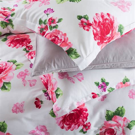 Romantic Chic Bed of Roses Floral Duvet Cover Large Rose Flowers Luxury