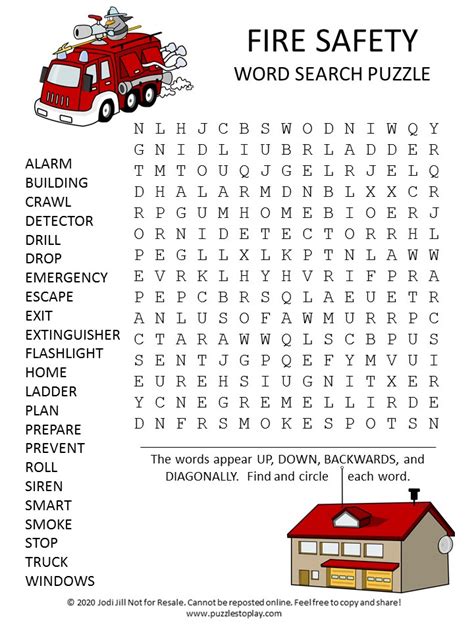 Free Printable Fire Safety Worksheets Pdf Printable Worksheets