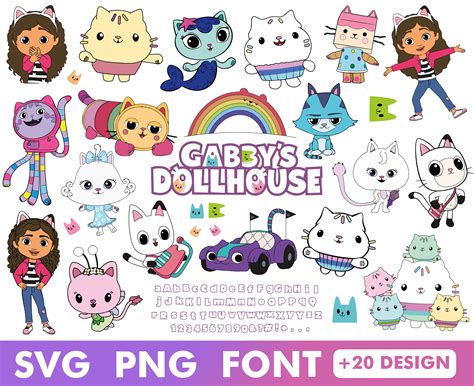 Gabby Dollhouse Svg Gabbys Dollhouse Png Clipart Files Svg For