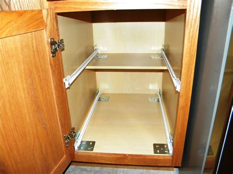 Pull Out Kitchen Cabinet Shelves Made To Fit Shelves That Slide Out