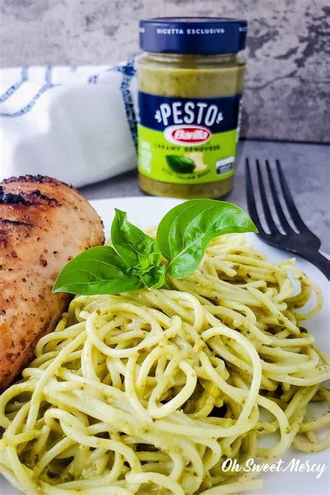 Super Easy Meal Enhancer Barilla Creamy Genovese Pesto Review Oh