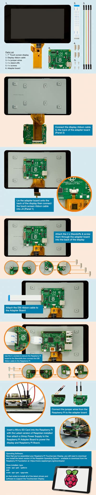 Official Raspberry Pi 7" Touchscreen Display • RaspberryPi.dk