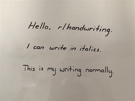 Italicized handwriting : r/Handwriting