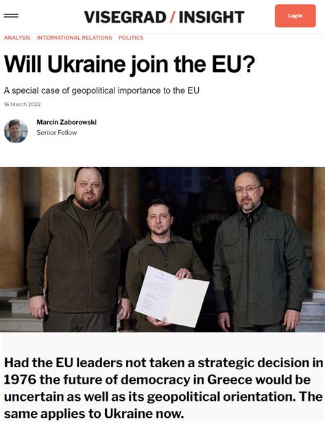 Visegrad Insight On Twitter Will Ukraine Join The EU By