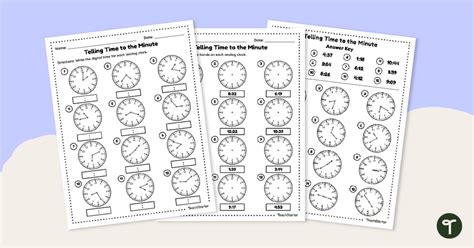 Free Printable Telling Time Worksheets Paper Trail Design