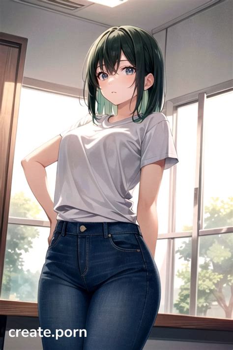 Bottom Up Red Skin Arms Behind Back Furry AI Porn