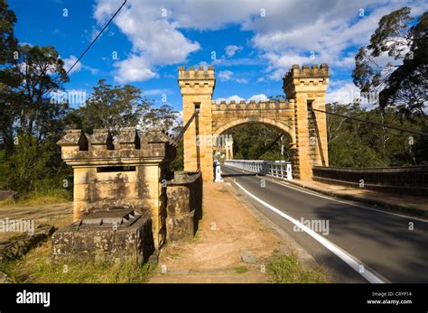 Hampden Bridge Kangaroo Valley New South Wales Australia Stock Photo